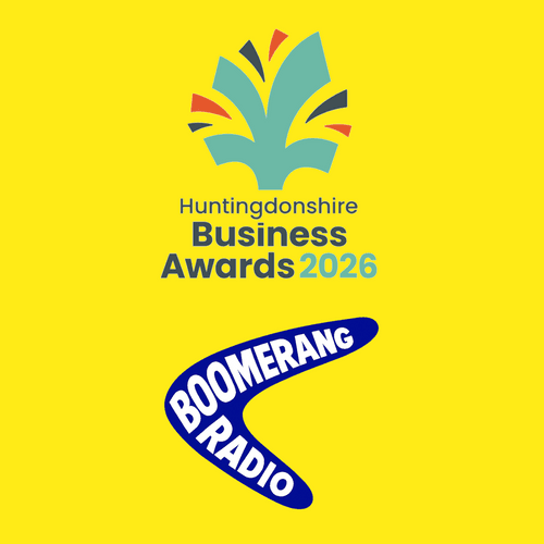 The Huntingdonshire Business Awards 2026 supported by Boomerang Radio.